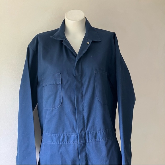 Sears | Vintage Cotton Zip Up Coveralls - Picture 7 of 12